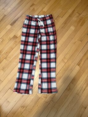stars above Red, White & Blue Plaid Flannel Lounge Pants